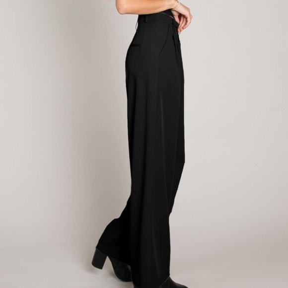 THE ZARIA PANT - BLACK - Picture 2 of 3